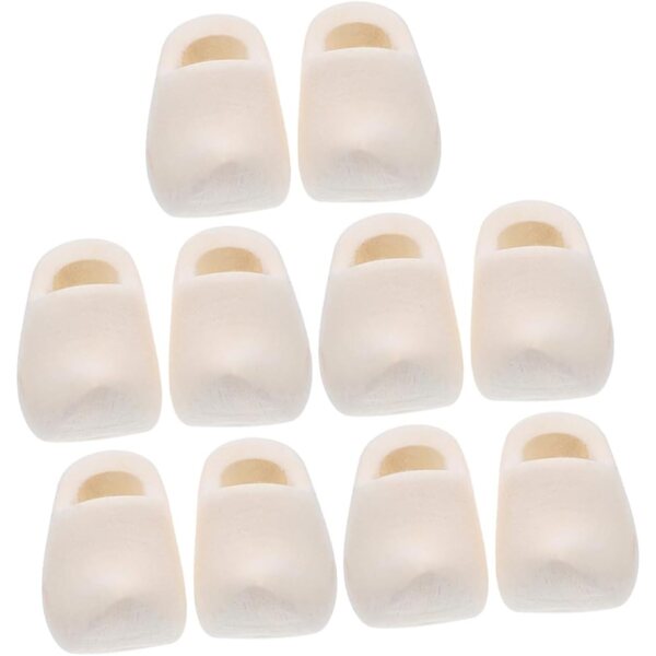 Cabilock 5 Paia Mini Sabot Miniature per Casa delle Bambole e Decorazioni Portachiavi