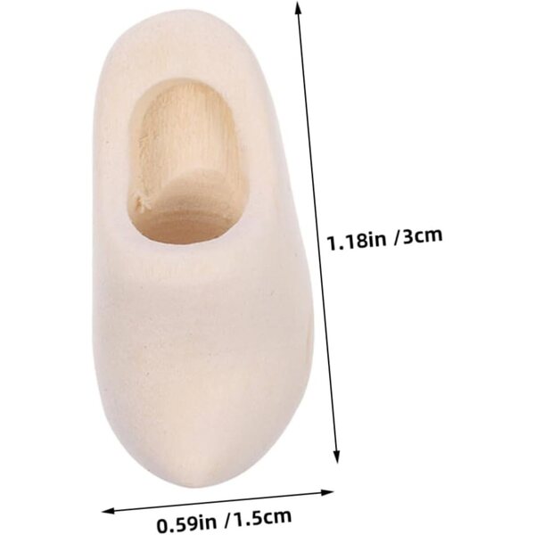 Cabilock 5 Paia Mini Sabot Miniature per Casa delle Bambole e Decorazioni Portachiavi
