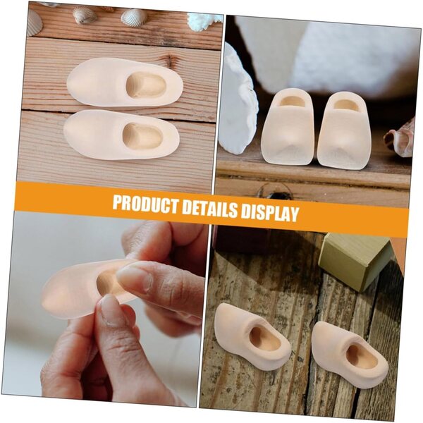 Cabilock 5 Paia Mini Sabot Miniature per Casa delle Bambole e Decorazioni Portachiavi