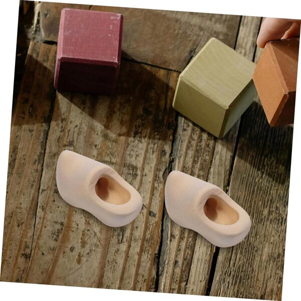 Cabilock 5 Paia Mini Sabot Miniature per Casa delle Bambole e Decorazioni Portachiavi