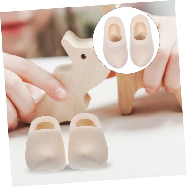 Cabilock 5 Paia Mini Sabot Miniature per Casa delle Bambole e Decorazioni Portachiavi