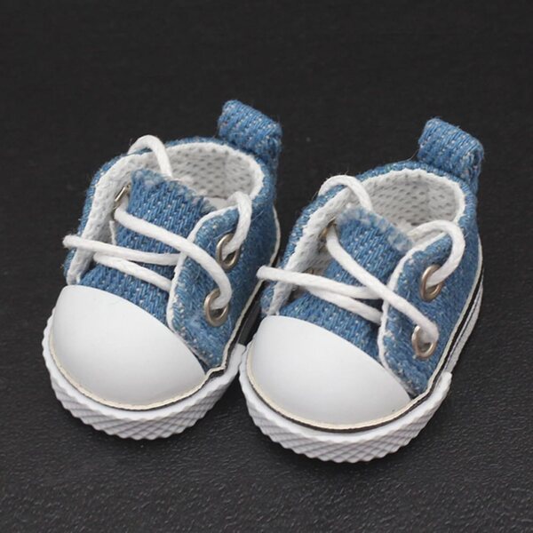 Mini scarpe da ginnastica in tela con lacci per bambole 17 cm - SHINROAD