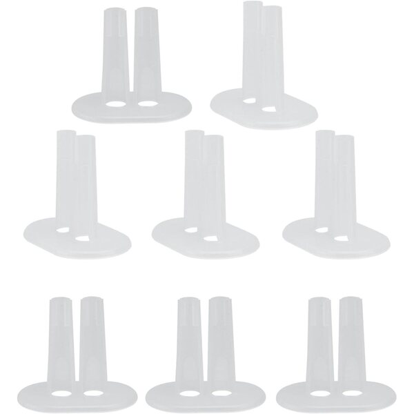 Alasum Supporto per Vestiti Bambole 8 Pezzi Plastica Trasparente Resistente