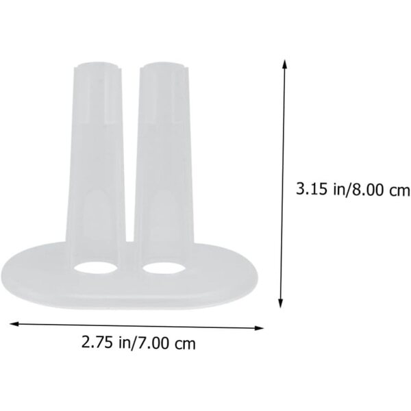 Alasum Supporto per Vestiti Bambole 8 Pezzi Plastica Trasparente Resistente