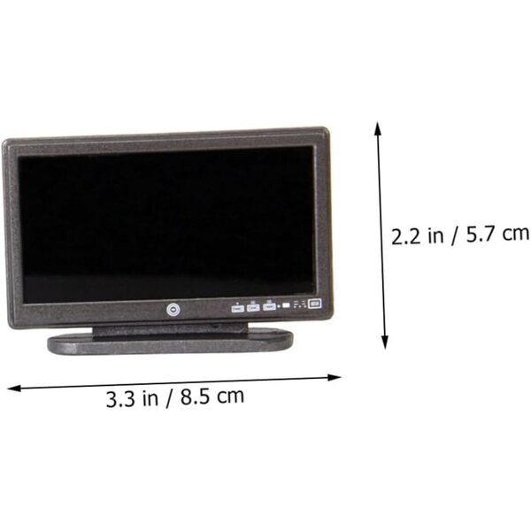 ifundom Mini TV Telecomando in Plastica per Casa delle Bambole – Decorazione Realistica e Sicura