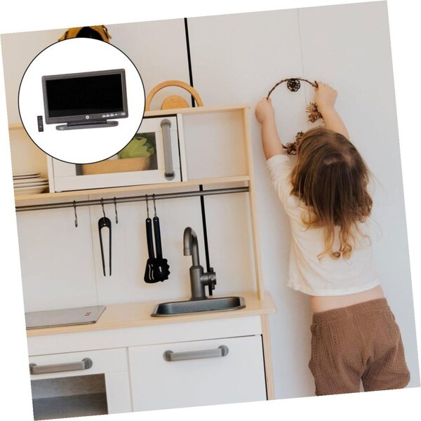 ifundom Mini TV Telecomando in Plastica per Casa delle Bambole – Decorazione Realistica e Sicura