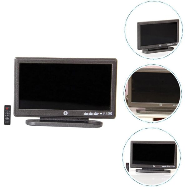 ifundom Mini TV Telecomando in Plastica per Casa delle Bambole – Decorazione Realistica e Sicura