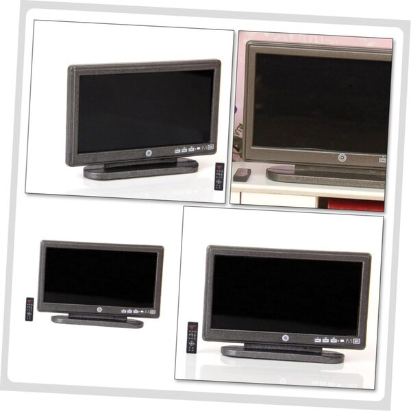 ifundom Mini TV Telecomando in Plastica per Casa delle Bambole – Decorazione Realistica e Sicura