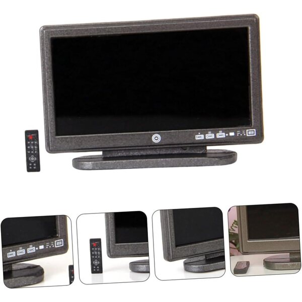 ifundom Mini TV Telecomando in Plastica per Casa delle Bambole – Decorazione Realistica e Sicura