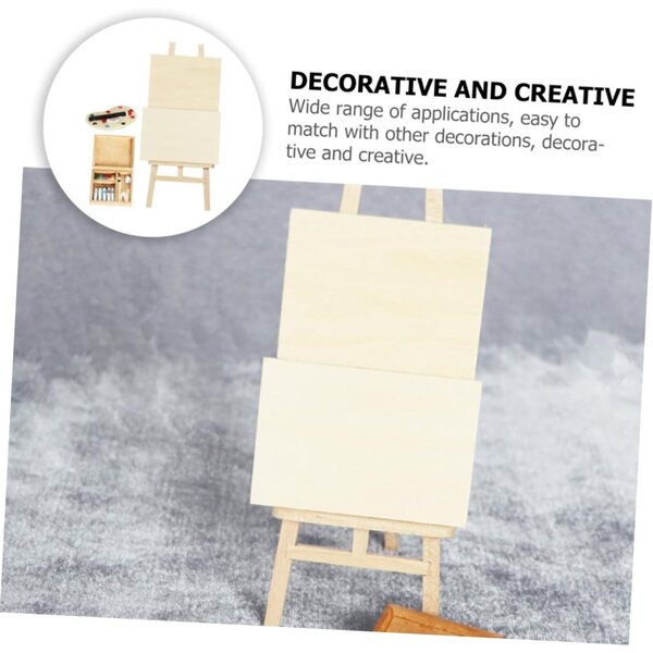 Kit Mini Cavalletto in Legno per Mini Case con Tavolozza e Pigmenti Decorativi