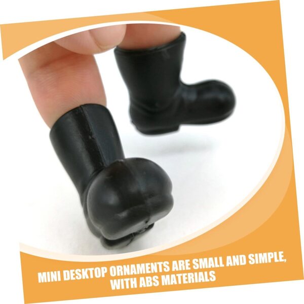 FRCOLOR 10 paia mini stivaletti di Natale decorazioni mini per la casa 3 cm
