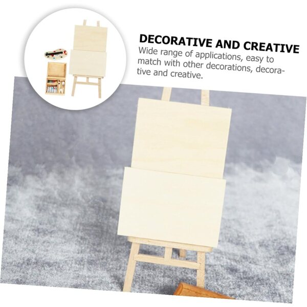 HEMOTON Kit Mini Cavalletto in Legno per Casa delle Bambole e Decorazioni Miniatura