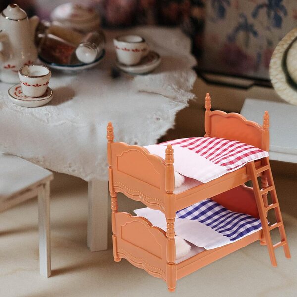 Letto a Castello in Miniatura per Bambole, Mobili Dettagliati per Casa delle Bambole