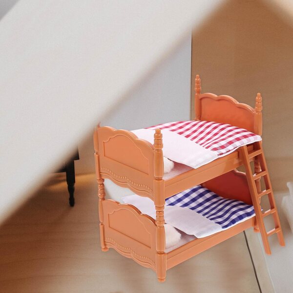 Letto a Castello in Miniatura per Bambole, Mobili Dettagliati per Casa delle Bambole
