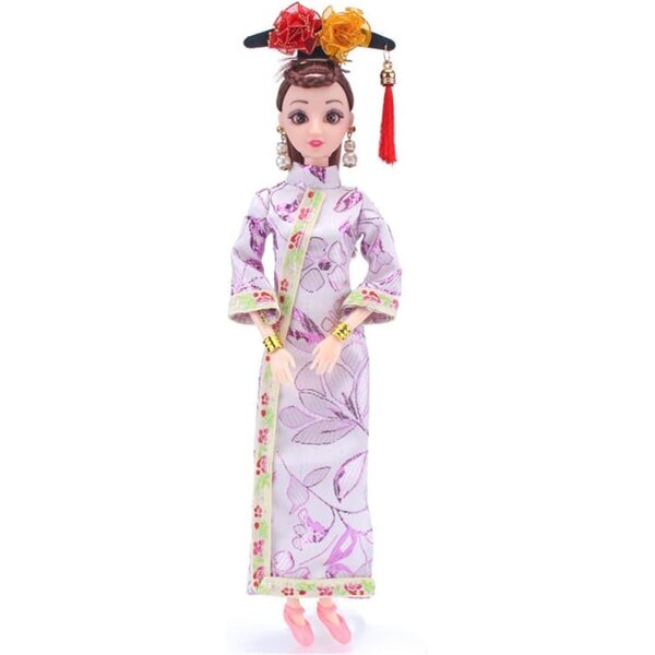 30 cm große Puppe mit traditionellem chinesischen Kostüm und Stirnband für Partys und Geburtstage