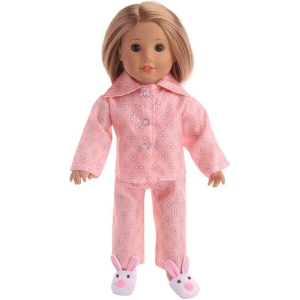 Langärmliger Pyjama für amerikanische Puppe 46 cm - Uteruik