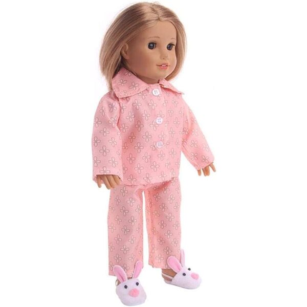 Langärmliger Pyjama für amerikanische Puppe 46 cm - Uteruik