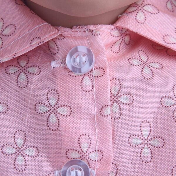 Langärmliger Pyjama für amerikanische Puppe 46 cm - Uteruik