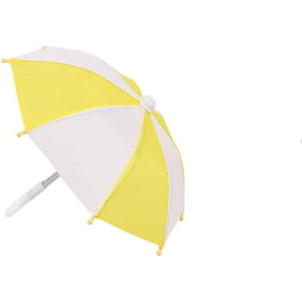 Regenmantel- und Kofferset für 46-cm-Puppe mit Regenschirm und 4-teiligen Stiefeletten