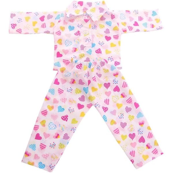 Ensemble Pigiama per Bambole da 46 cm - Maglia Maniche Lunghe e Pantaloni Deluxe