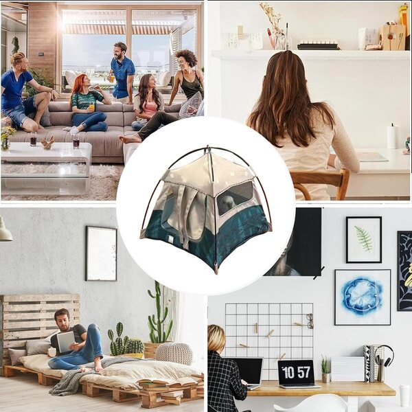 Campingzelt für Puppen, tragbares Mini-Haus, realistisches und widerstandsfähiges Design