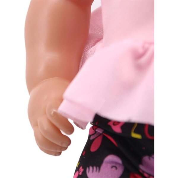 Abbigliamento per bambola americana 46 cm - Top, pantaloni e fascia colorata