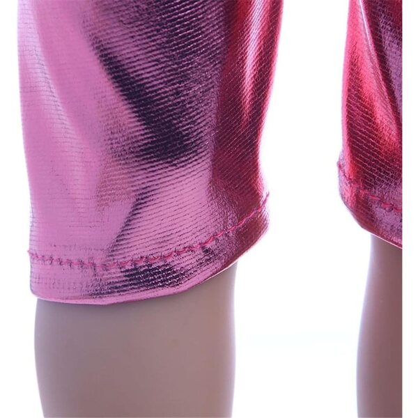 Completo per Bambola 46 cm Uteruik Top Senza Maniche e Pantaloni Rosa