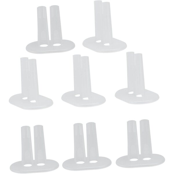 Supporto per Abiti da Bambola 8 Pezzi in Plastica Trasparente per Mini Modellini