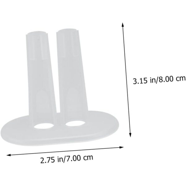 Supporto per Abiti da Bambola 8 Pezzi in Plastica Trasparente per Mini Modellini