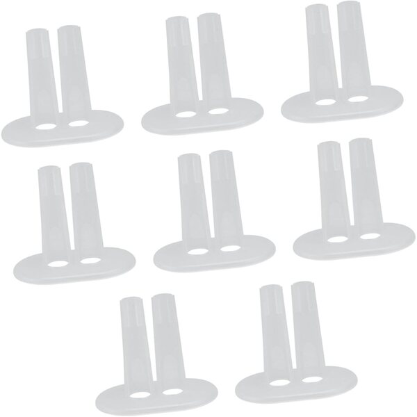 Supporto per Abiti da Bambola 8 Pezzi in Plastica Trasparente per Mini Modellini