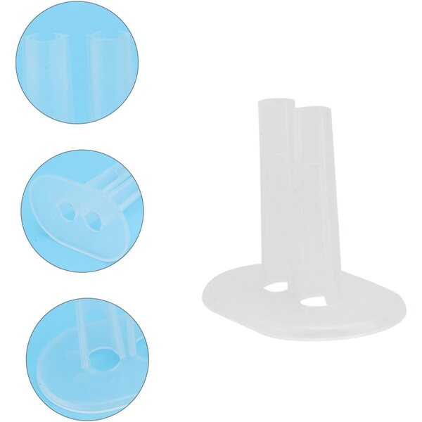 Supporto per Abiti da Bambola 8 Pezzi in Plastica Trasparente per Mini Modellini