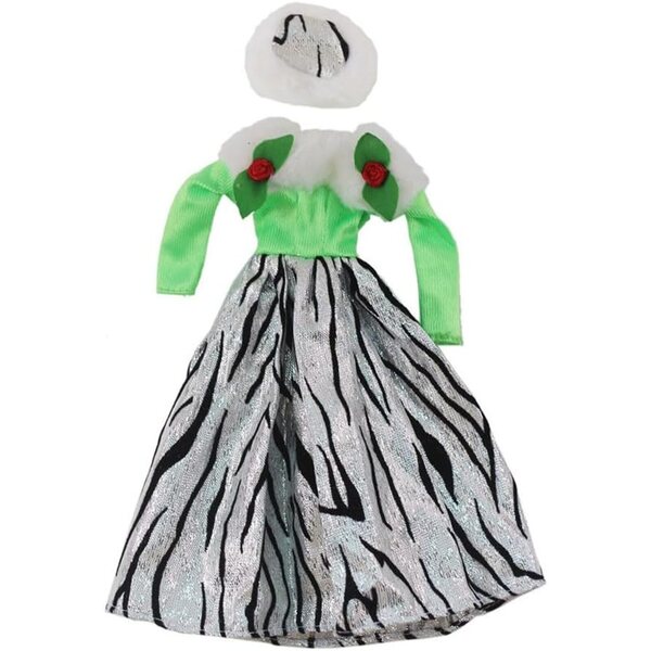 Abito e Cappello per Bambola 30 cm - Vestito Elegante e Accessori