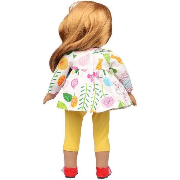 Abbigliamento per Bambole Americane 46 cm - Vestito e Leggings Casual Uteruik