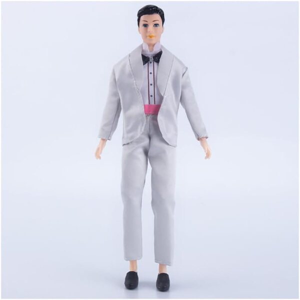 Costume da sposo per bambola maschio 30 cm - completo giacca, camicia e pantaloni