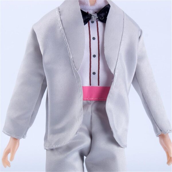 Costume da sposo per bambola maschio 30 cm - completo giacca, camicia e pantaloni