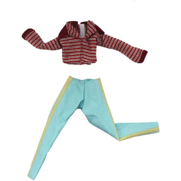 Vestiti per bambola 30 cm: completo top e pantaloni in tessuto Uteruik