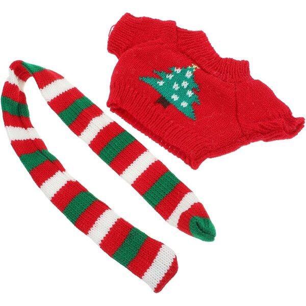 SOIMISS Mini Pull e Sciarpa per bambole - Abbigliamento Decorativo in Tessuto Resistente