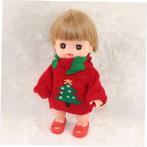 SOIMISS Mini Pull e Sciarpa per bambole - Abbigliamento Decorativo in Tessuto Resistente