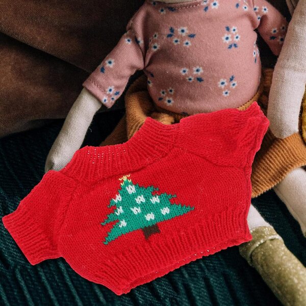 SOIMISS Mini Pull e Sciarpa per bambole - Abbigliamento Decorativo in Tessuto Resistente
