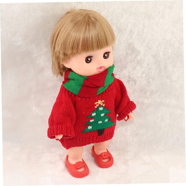 SOIMISS Mini Pull e Sciarpa per bambole - Abbigliamento Decorativo in Tessuto Resistente