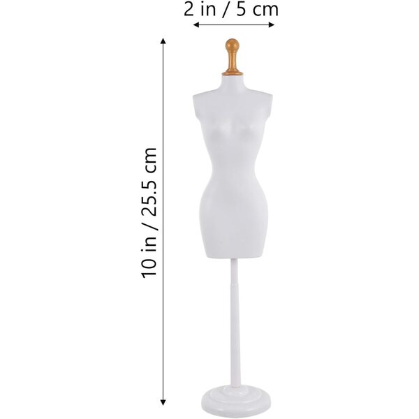 NOLITOY Set 5 Mini Manichini in Plastica per Vestiti da Bambola, Resistenti e Leggeri