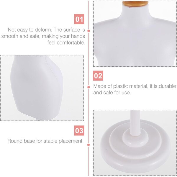 NOLITOY Set 5 Mini Manichini in Plastica per Vestiti da Bambola, Resistenti e Leggeri