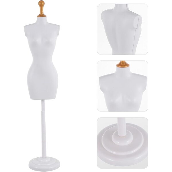 NOLITOY Set 5 Mini Manichini in Plastica per Vestiti da Bambola, Resistenti e Leggeri