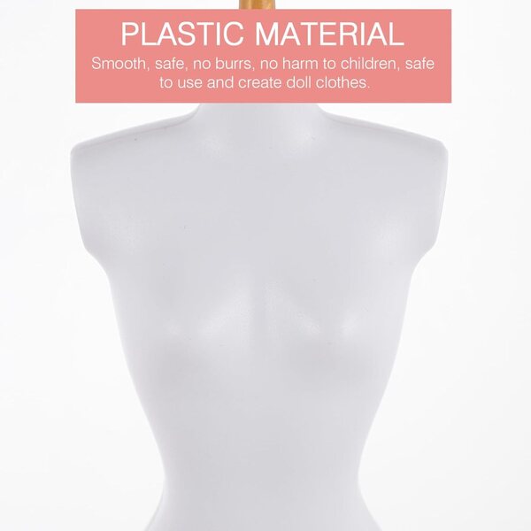 NOLITOY Set 5 Mini Manichini in Plastica per Vestiti da Bambola, Resistenti e Leggeri