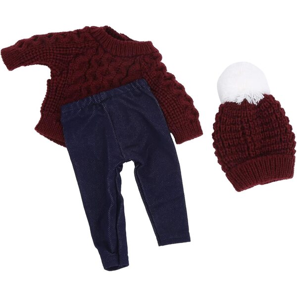 Set abbigliamento per bambola 18 pollici – Completo con cappello e sciarpa