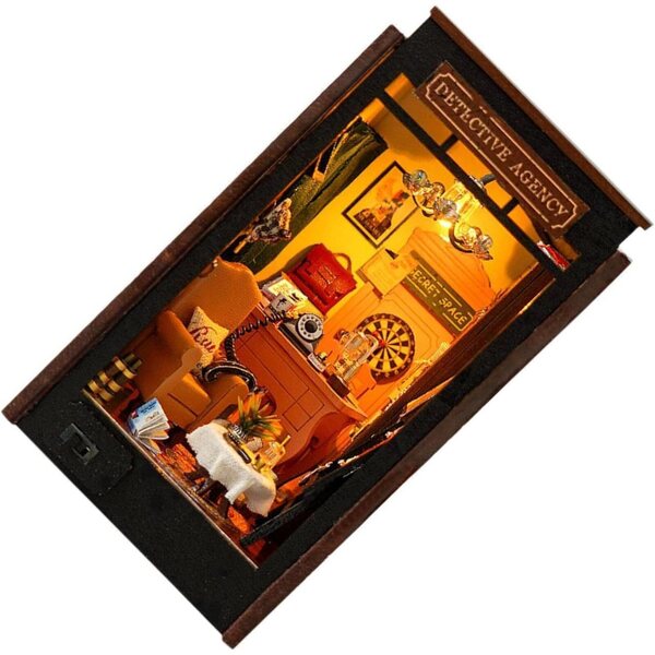 Kit Casa delle Bambole in Legno da Montare con Luci e Accessori - Puzzle 3D Creativo
