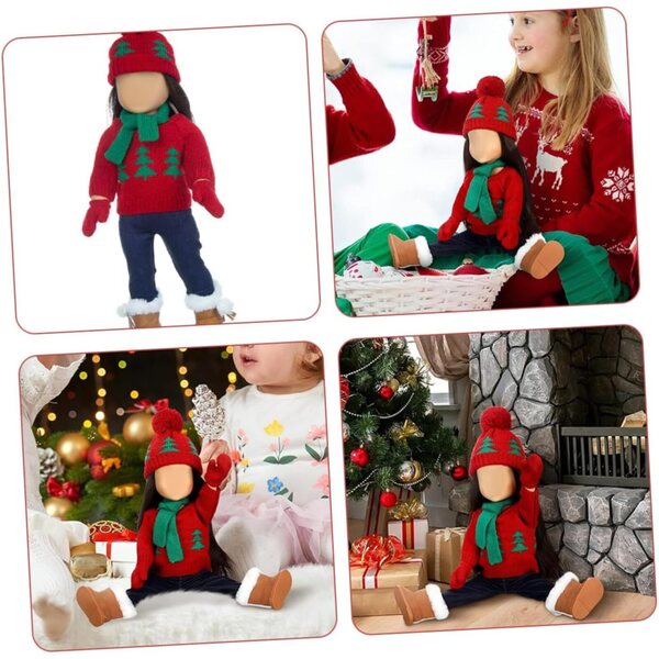 Costume di Natale per Bambole NOLITOY in Cotone Morbido e Riutilizzabile