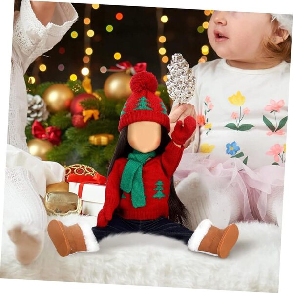 Costume di Natale per Bambole NOLITOY in Cotone Morbido e Riutilizzabile