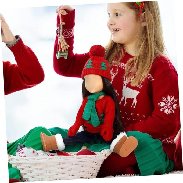 Costume di Natale per Bambole NOLITOY in Cotone Morbido e Riutilizzabile