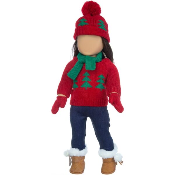 Costume di Natale per Bambole NOLITOY in Cotone Morbido e Riutilizzabile
